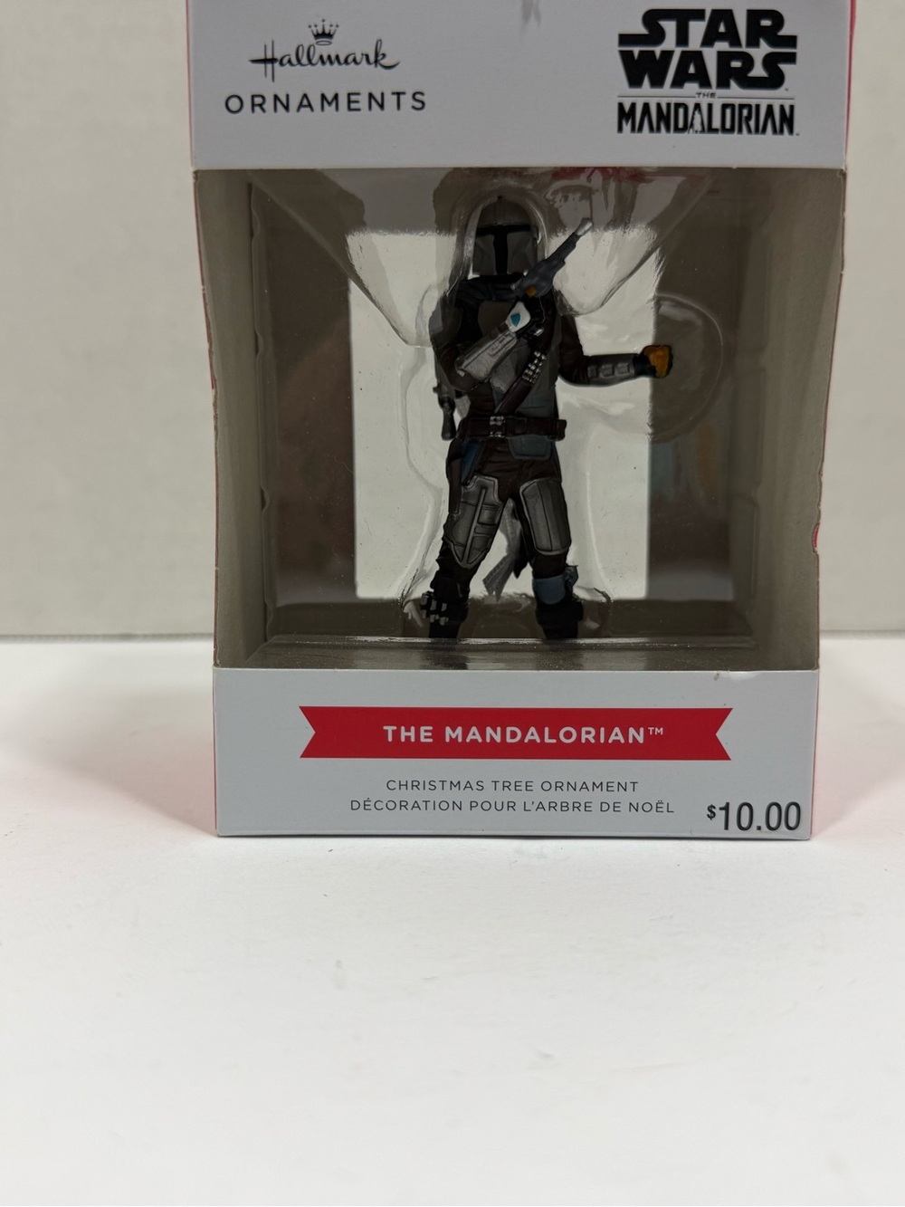 Hallmark The Mandalorian Ornament in Gray and Black with Blue Accent